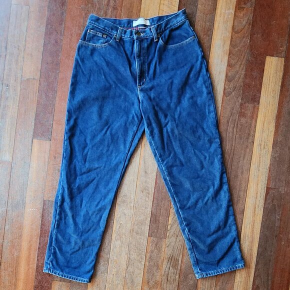 L.L. Bean Double L Relaxed Fit Dark Wash Denim Size 32 - Picture 10 of 16